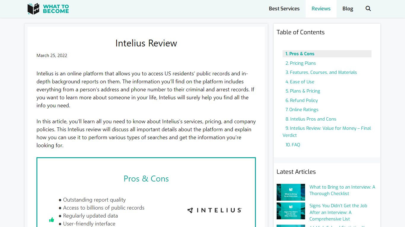 Intelius Review - What To Become